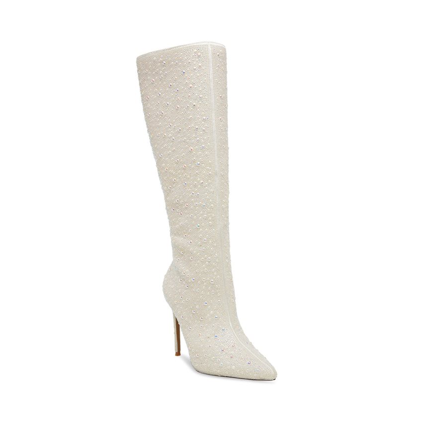 Botas Altas Steve Madden Valinda Mujer Blancas | ES GA823E